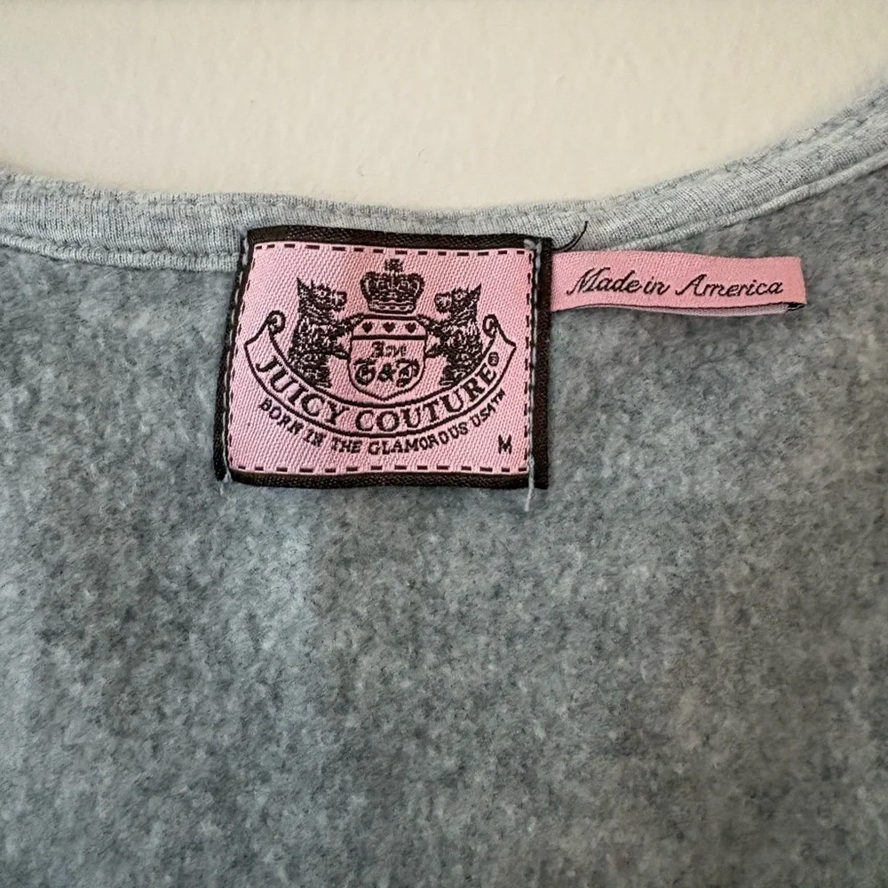 Juicy Couture Gray Sleeveless Dress Tie Waist Soft Knit Size M - Picture 2 of 5